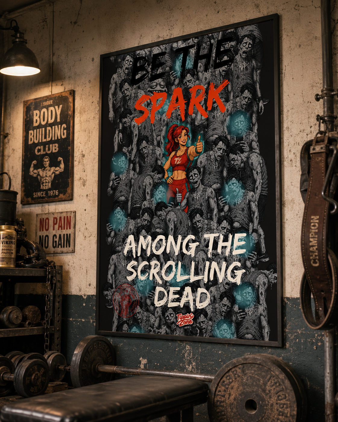 "Be The Spark" Tiffany Pin-Up Art